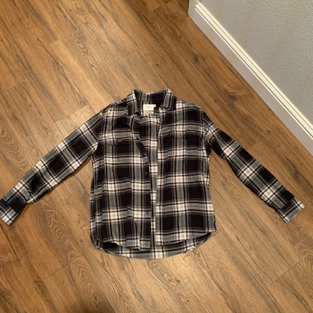Plaid Black and White shirt